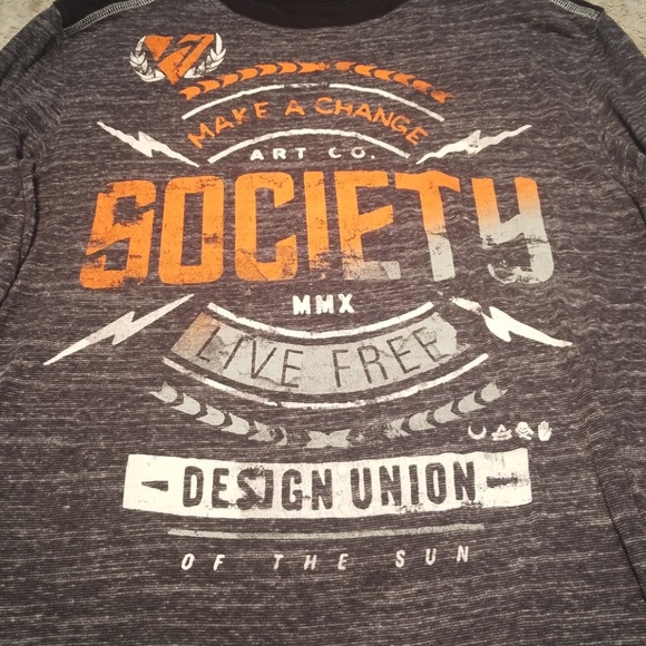 Society Live Free Lighter Weight Long Sleeve Tee S - Picture 2 of 6